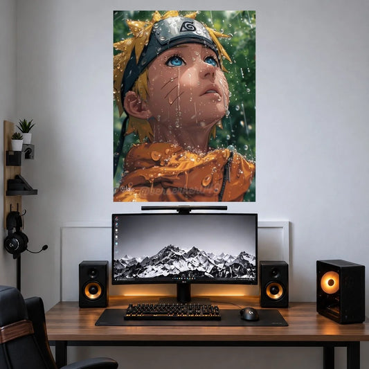 Naruto Woodland Portrait poster mockup