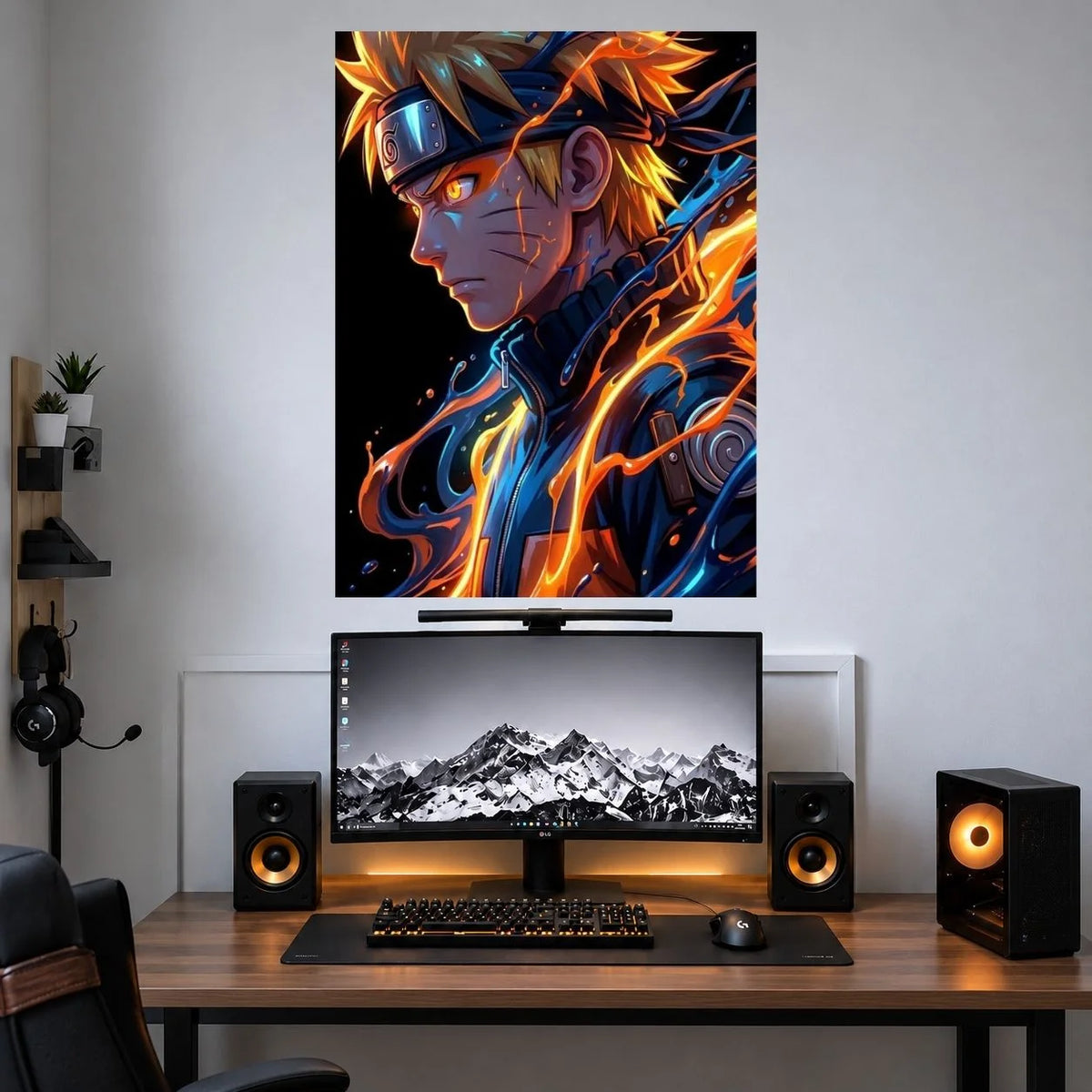 Naruto Electric Chakra poster mockup