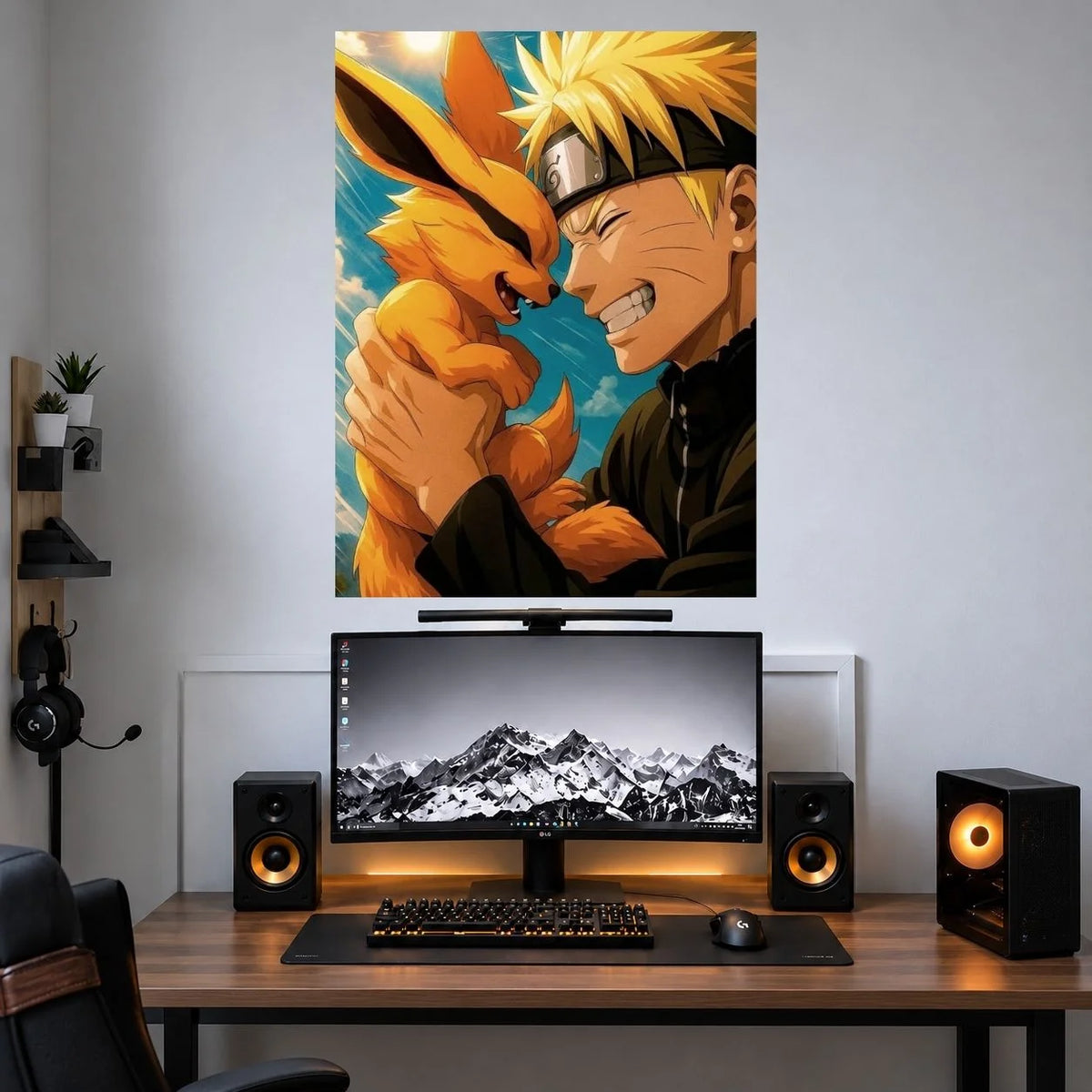Naruto Golden Reflection poster mockup