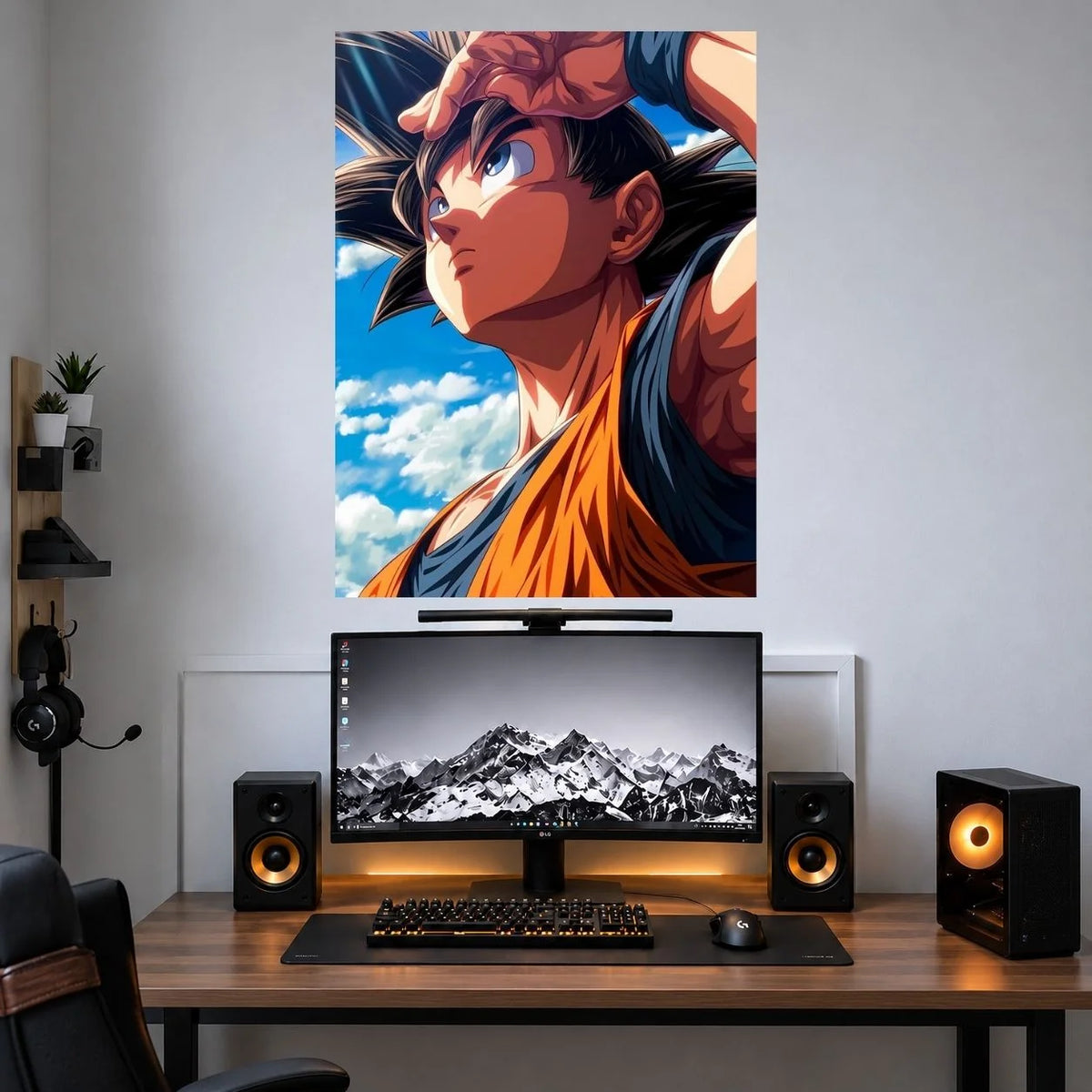 Goku Sky Profile anime poster