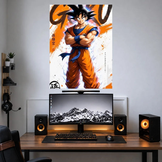 Goku Manga Power Pose anime poster