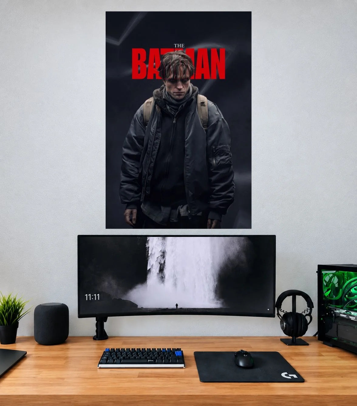 Batman Urban Shadow Edition single wall poster mockup