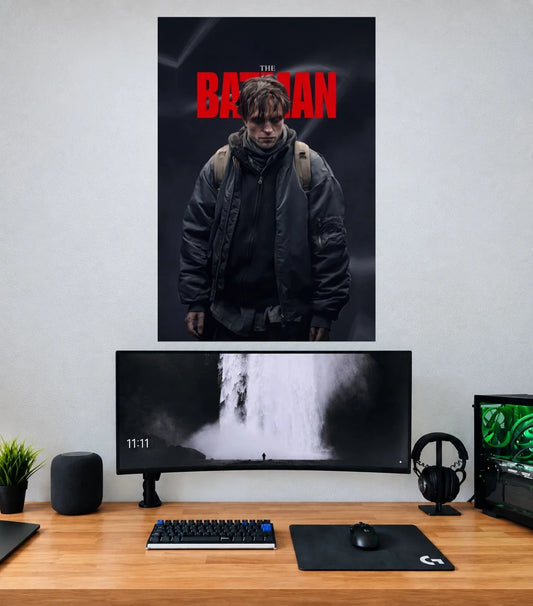 Batman Urban Shadow Edition single wall poster mockup