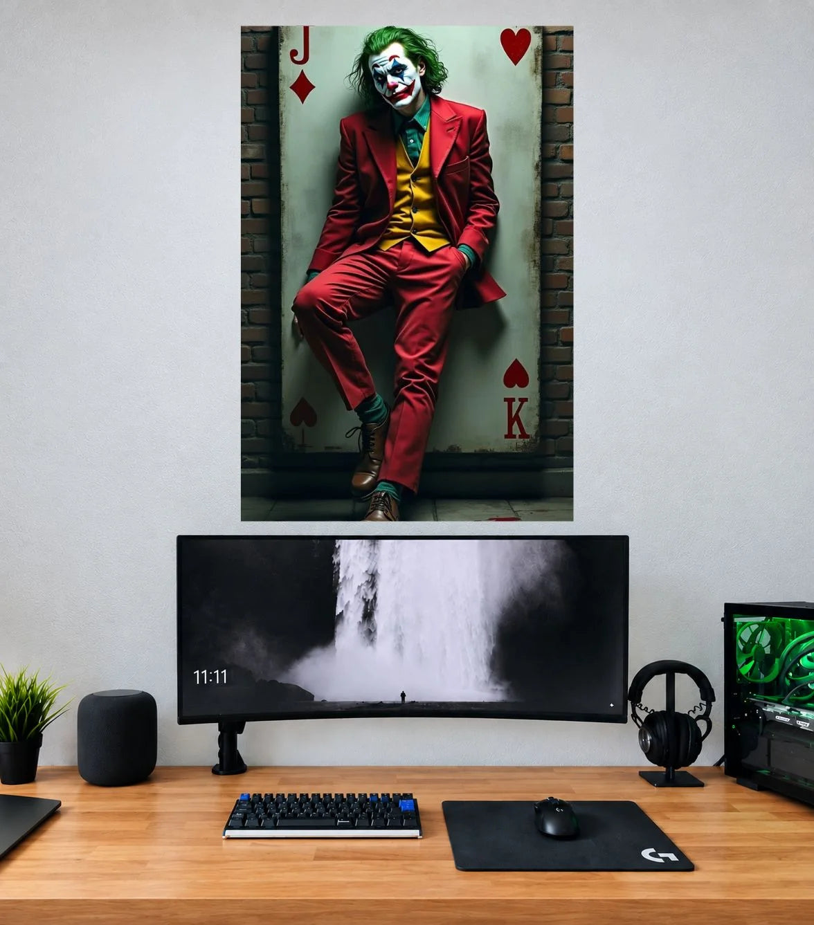 Joker King Playing Card Edition DC single poster mockup
