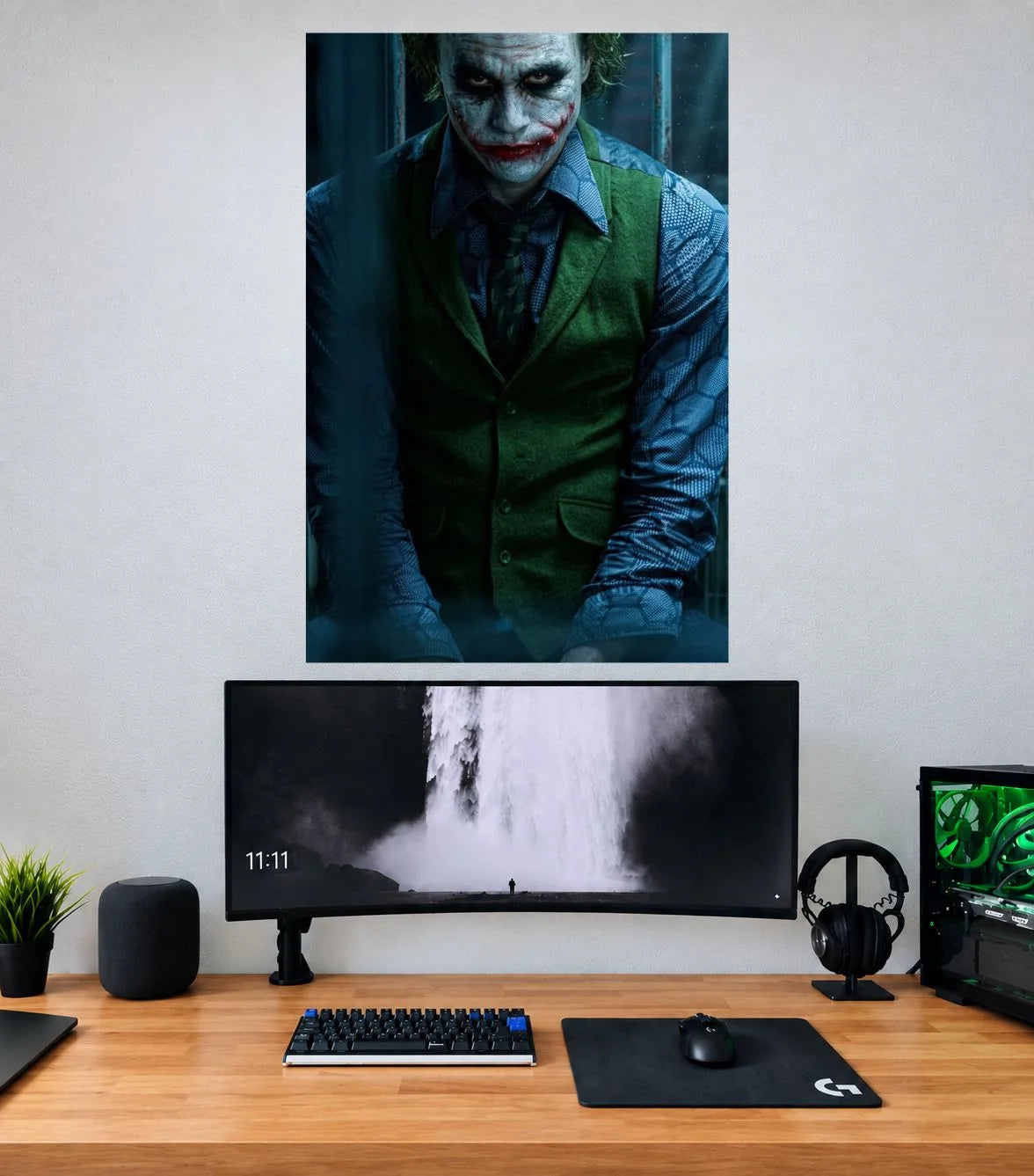 Joker Blue Alley Solitude Edition DC single poster mockup