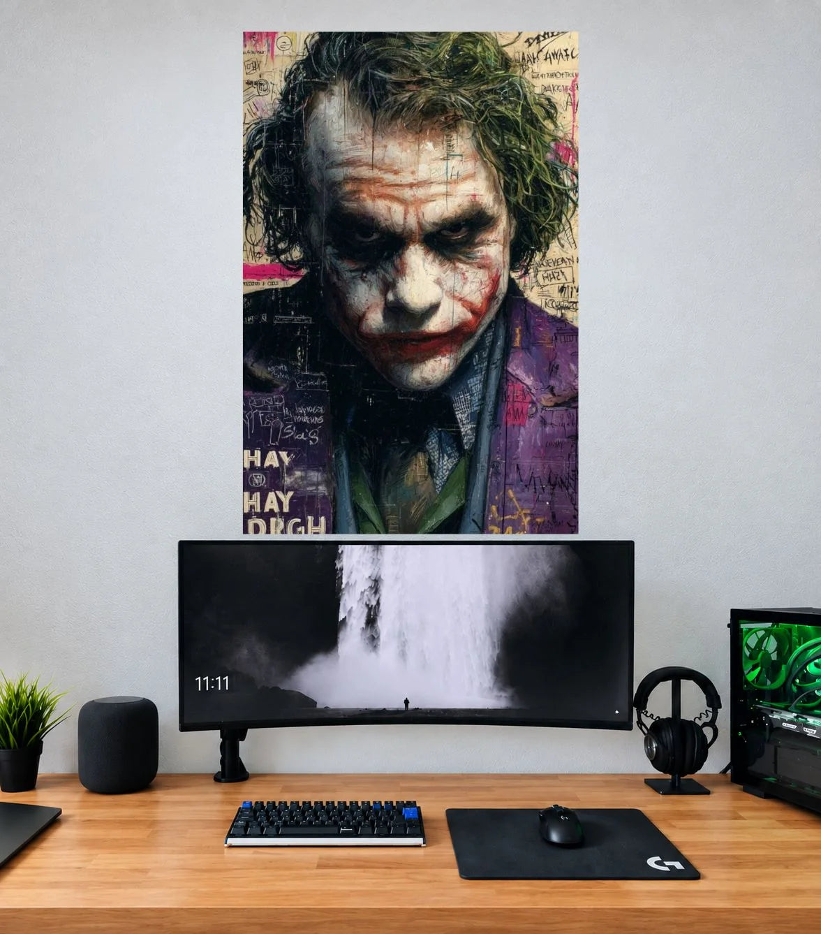 Joker Dark Knight Why So Serious Edition DC single poster mockup