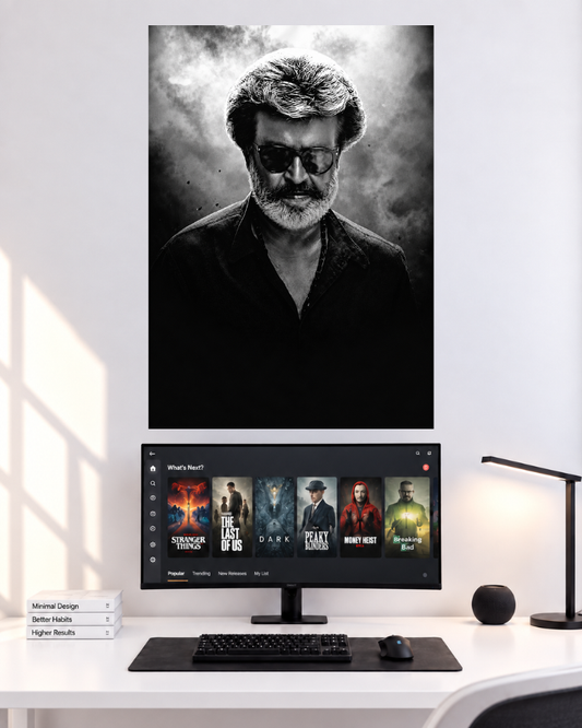Thalapathy Vijay Monochrome Portrait original mockup