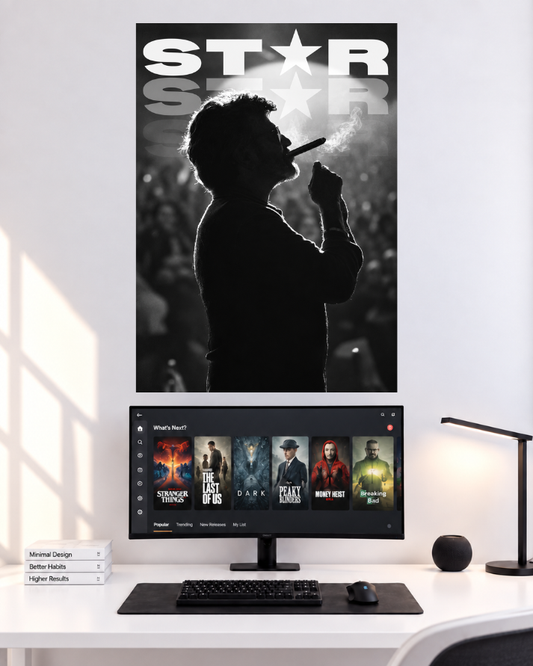 Thalapathy Vijay Star Silhouette original mockup