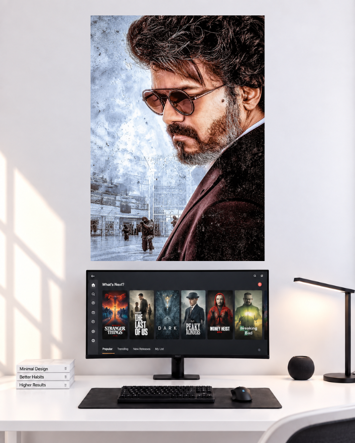 Thalapathy Vijay Glasses Side Look original poster mockup