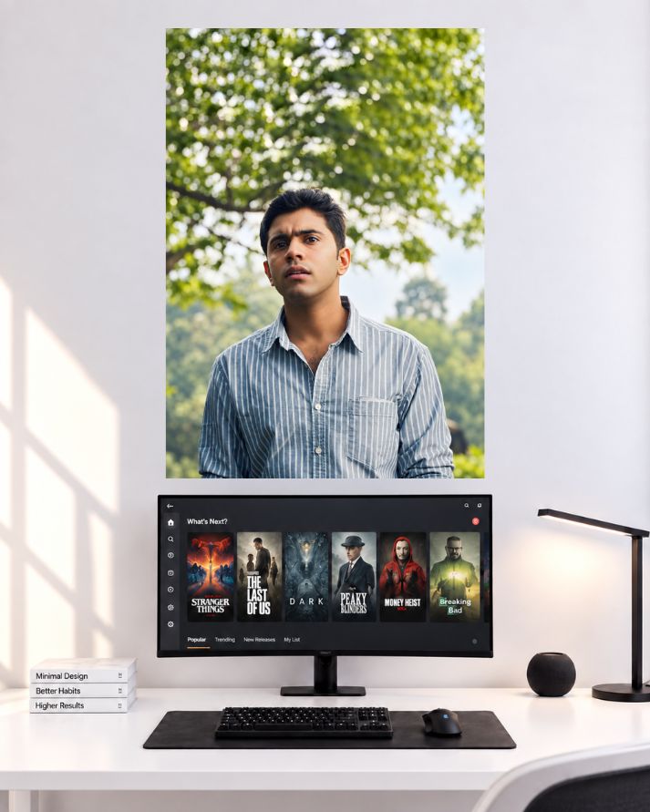Nivin Pauly Striped Shirt wall poster