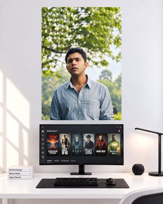 Nivin Pauly Striped Shirt wall poster
