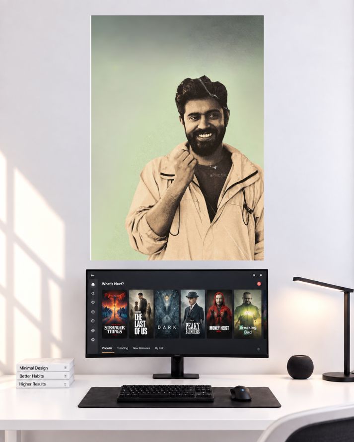 Nivin Pauly Vintage Jacket Smile wall poster