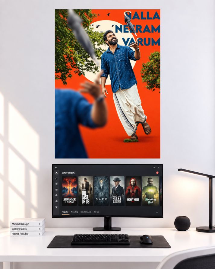 Nivin Pauly Nalla Neram Varum wall poster
