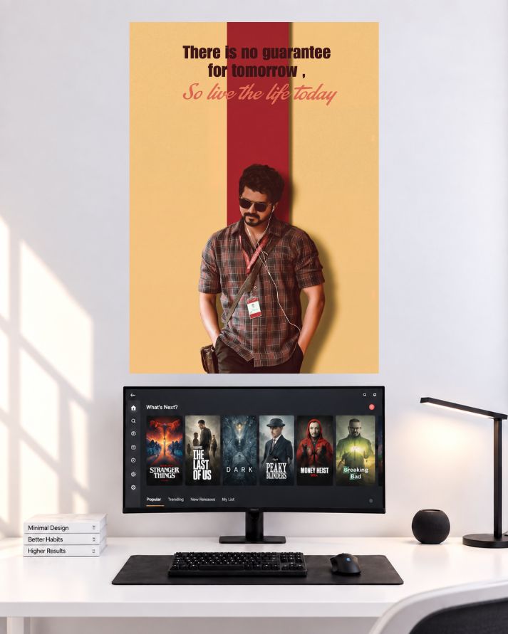 Thalapathy Vijay Live For Today Movie Wall Poster