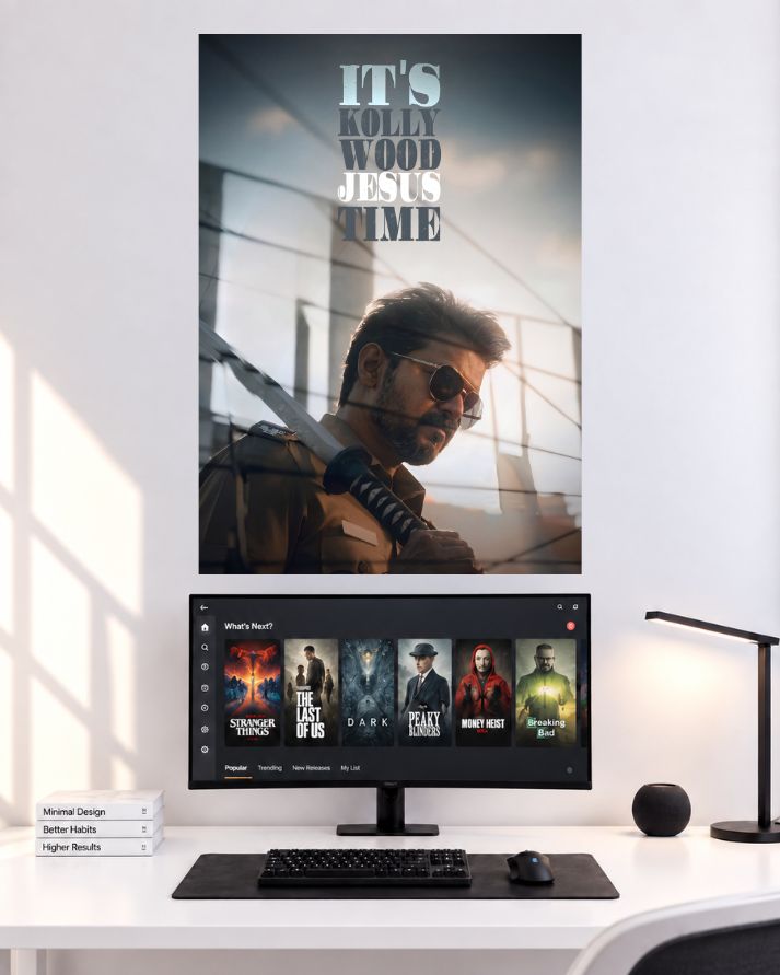 Thalapathy Vijay Mood Just Me Movie Wall Poster